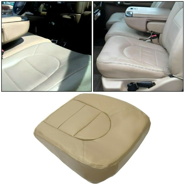 2002-2007 Ford F250 F350 Super Duty Lariat Driver Bottom Leather Seat Cover TAN